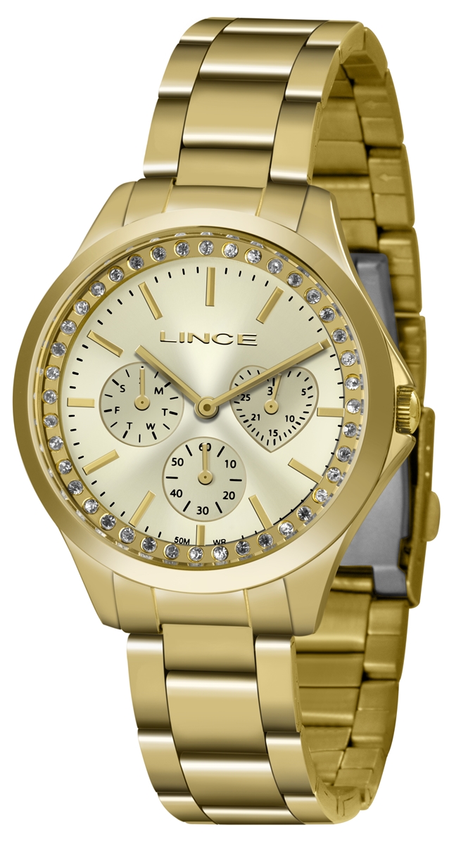 Relógio Lince Feminino LMGH117L C1KX Dourado PRE14937