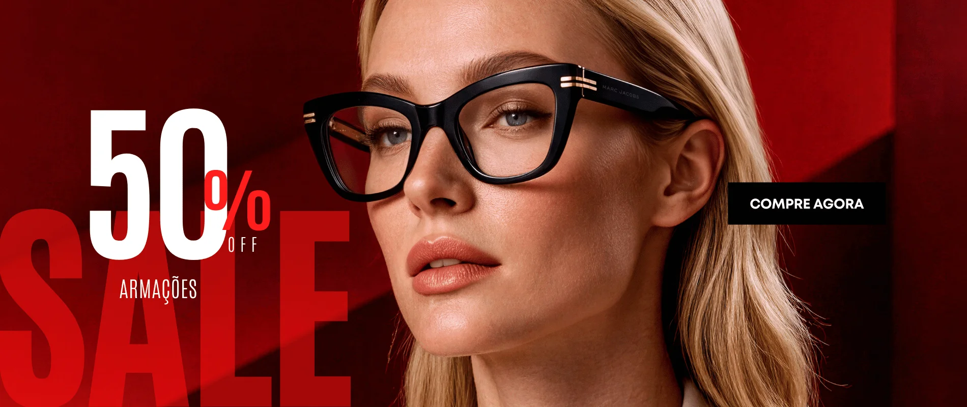 Começou armações com 50%OFF + desconto em lentes