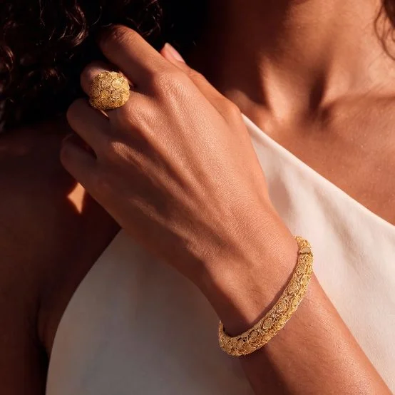 O luxo artesanal em Ouro 18k coleção Tramê
