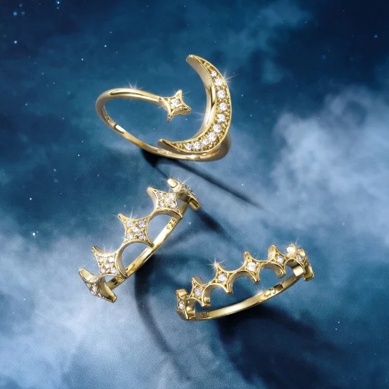 Anéis Astra, Design Celestial e Sofisticado
