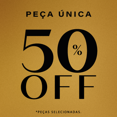 Seleção de peças únicas com 50%OFF