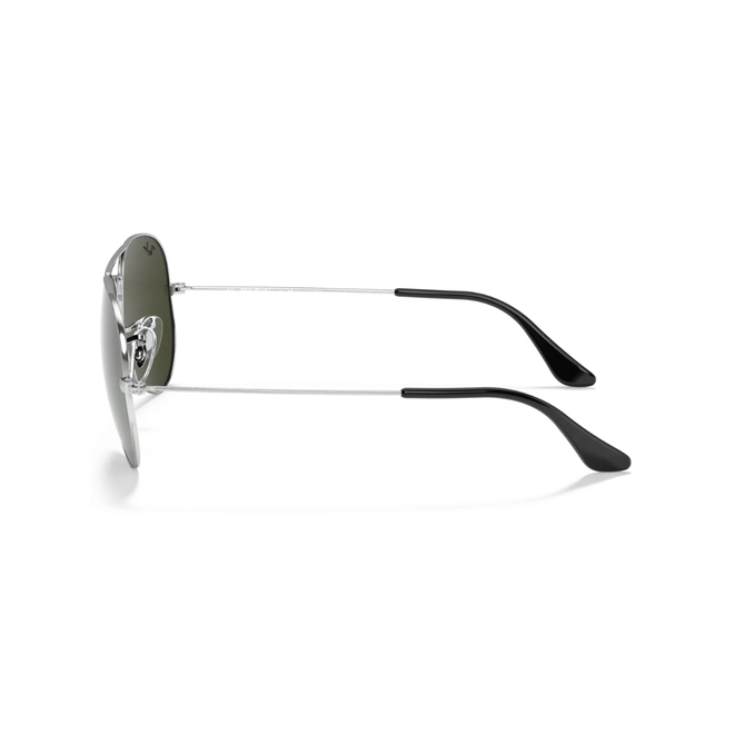Óculos de Sol Ray-Ban Aviator Large Metal 0RB3025 W3275 55 Metal Prata com lentes na cor Cinza 3