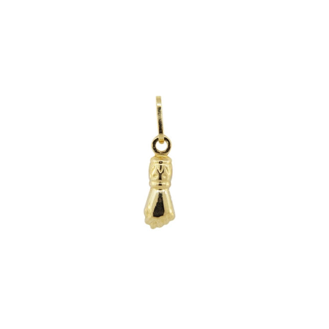 Pingente Essentials amuleto figa ouro 18k polida 1