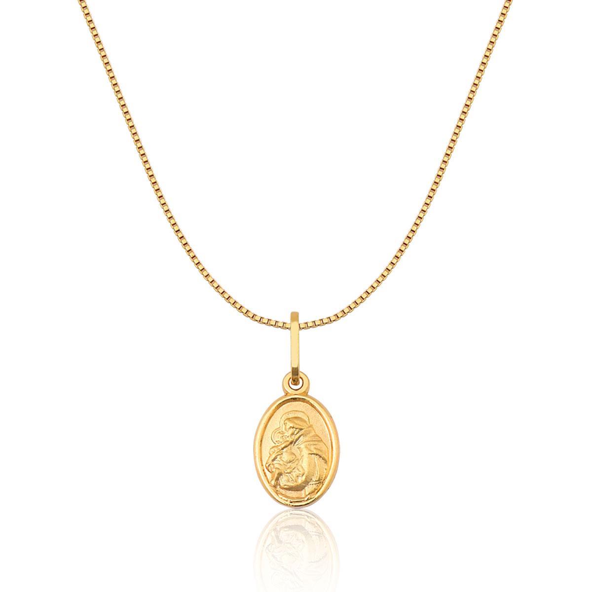 Pingente De Ouro 18k Santo Antônio | Coliseu
