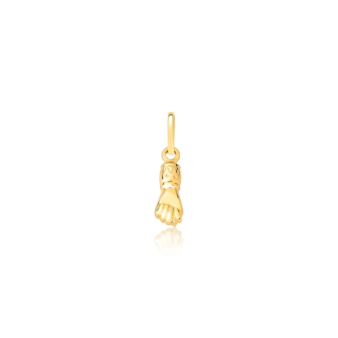 Pingente Essentials amuleto em ouro 18k figa polida 1