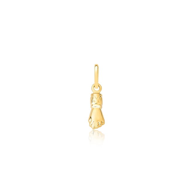 Pingente Essentials amuleto em ouro 18k figa polida 2