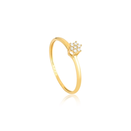 Anel Gifts chuveiro em ouro 18k flor com 3,5pts de Diamantes