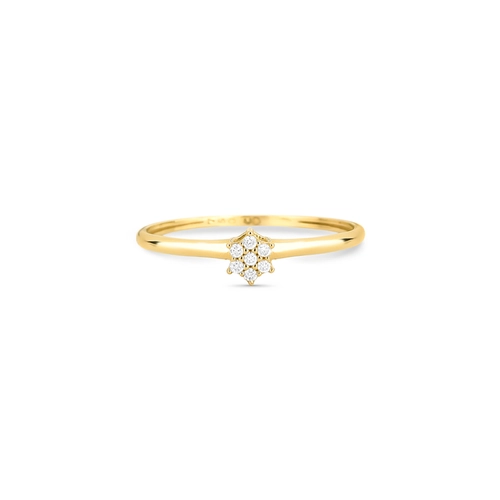 Anel Gifts chuveiro em ouro 18k flor com 3,5pts de Diamantes