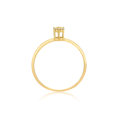Anel Gifts chuveiro em ouro 18k flor com 3,5pts de Diamantes