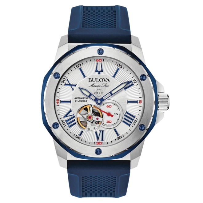 Relógio Bulova Marine Star Automático - 98A225 Prata 1