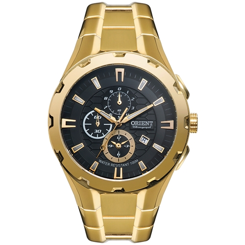 orient chronograph dourado