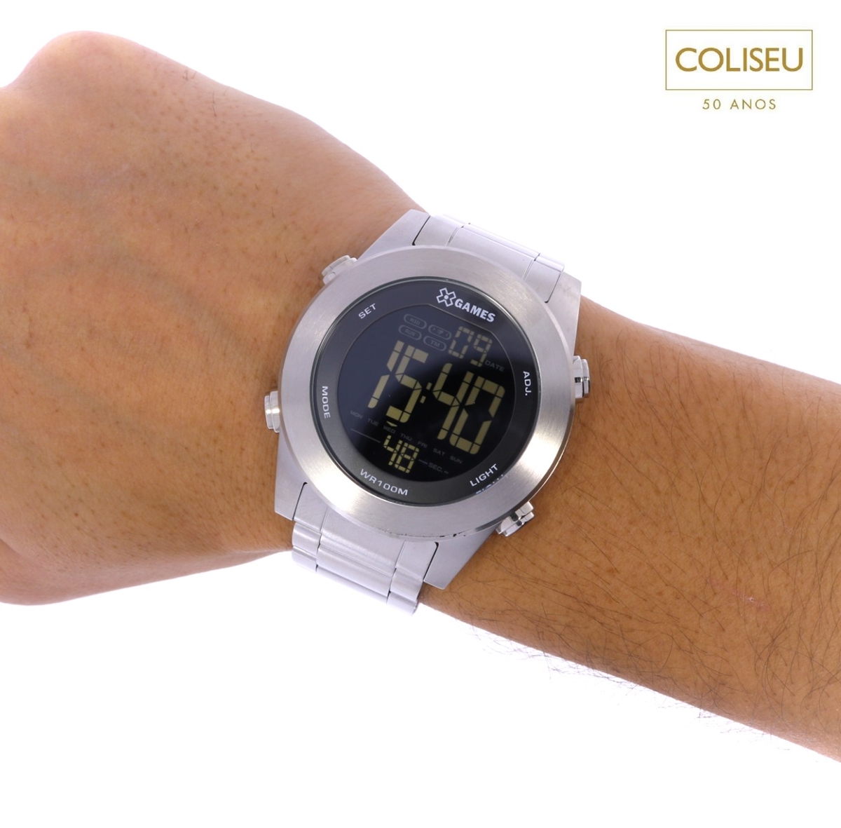 Relógio Digital Masculino X-Watch XMSSD003 PXSX com Pulseira na