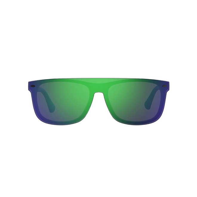 Óculos de Grau Havaianas com Clip-On PARATY/CS D51 54Z9 Acetato Preto e Azul com lentes na cor Verde Espelhado 2