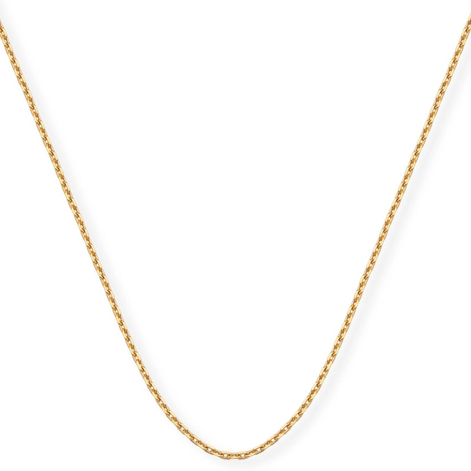 Corrente elo Cadeado ouro 18k polida 45CM 1
