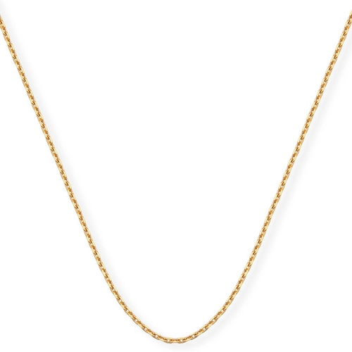 Corrente elo Cadeado ouro 18k polida 45CM