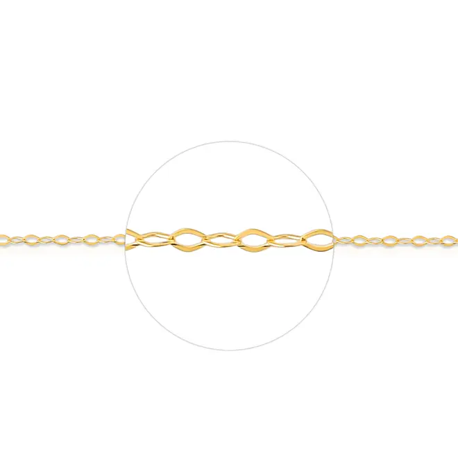 Corrente Essentials ouro 18k malha Americana 45cm 3