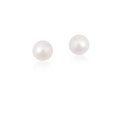 Brinco Essentials Stud ouro 18k solitário de Pérola 7MM