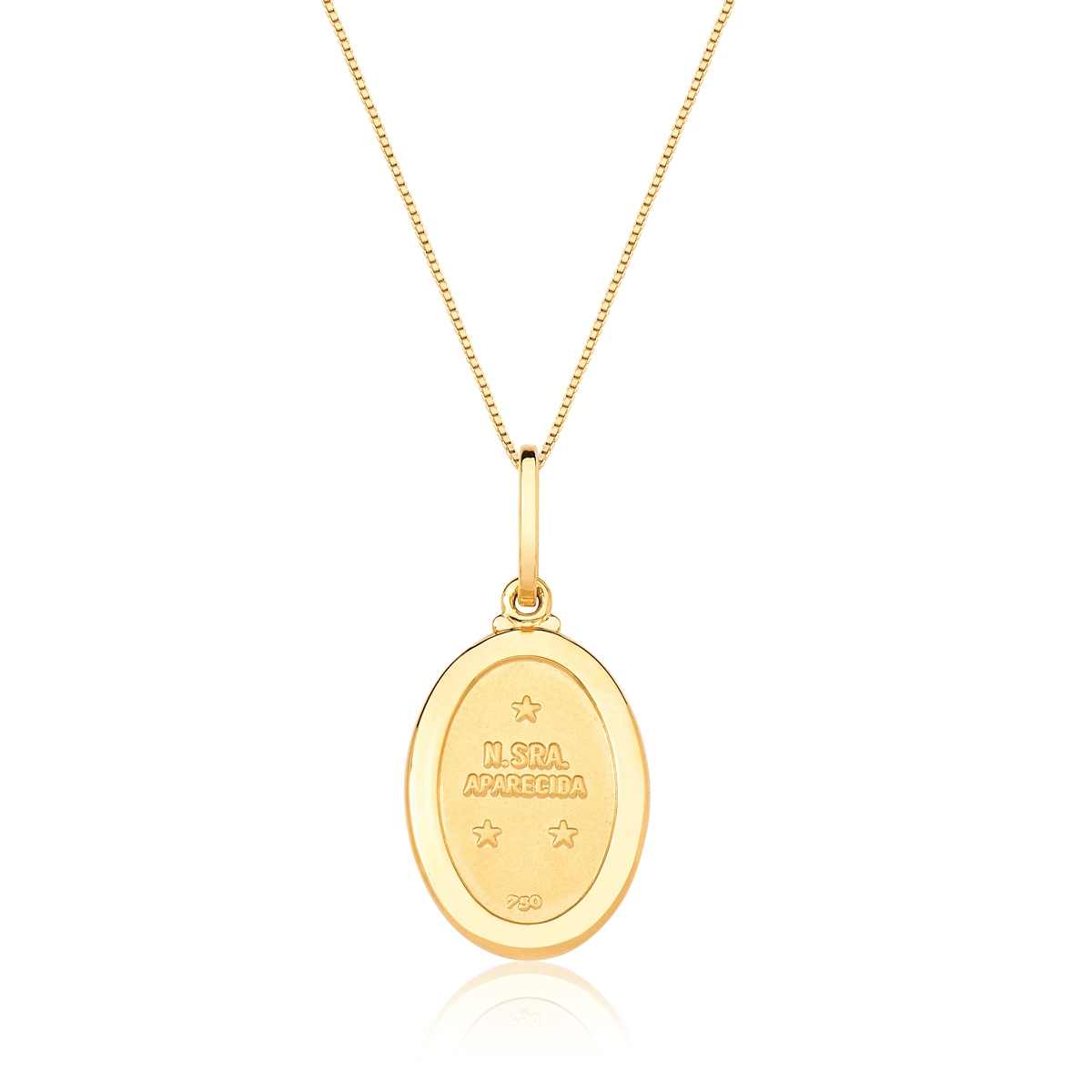 Pingente de Ouro 18k Nossa Senhora Aparecida PPI10091