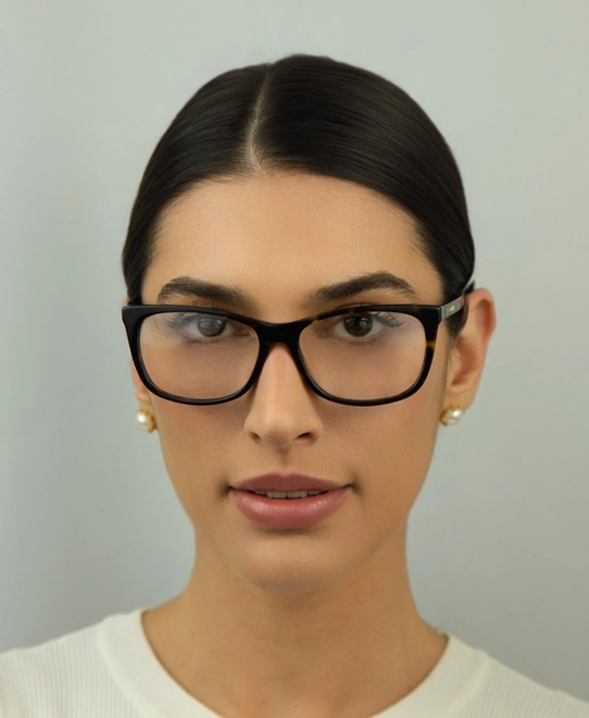 Óculos de Grau Love Moschino MOL557 086 5416 R Acetato Marrom Mesclado 2