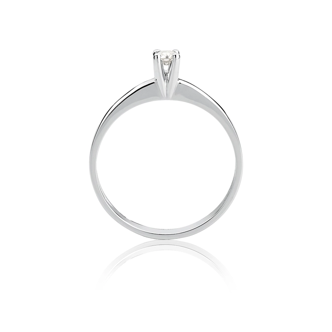 Anel Solitários Desire em ouro branco 18k com 10pts de Diamantes 3