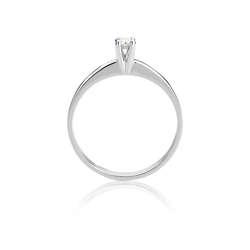 Anel Solitários Desire em ouro branco 18k com 10pts de Diamantes