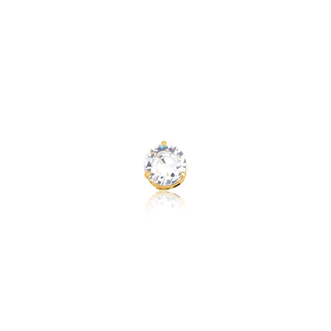 Pingente Essentials ponto de luz ouro 18k de Zircônia branca 1