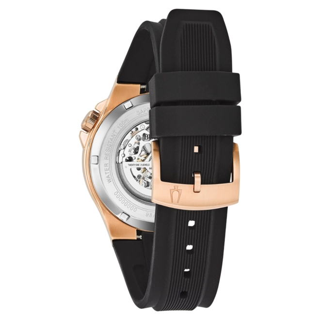Relógio Bulova Machine Skeleton Automatic - 98A177 Preto 5