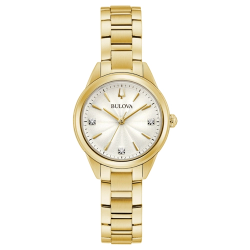 Relógio Bulova Classic Sutton Diamond Feminino - 97P150N Prata