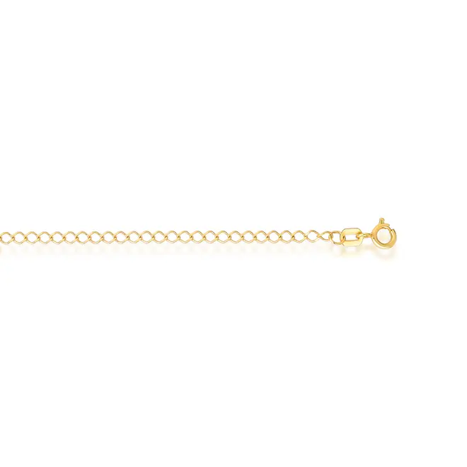 Corrente Rombo ouro 18k elo achatado 40CM 4