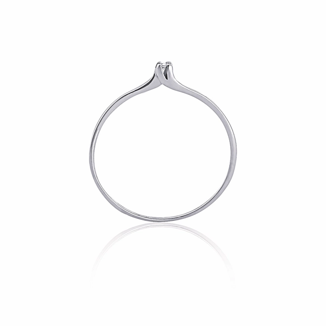 Anel Essentials solitário ouro branco 18k com 0,9pts de Diamantes 2