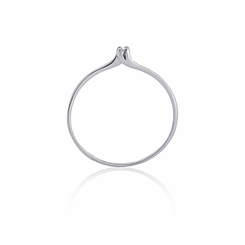 Anel Essentials solitário ouro branco 18k com 0,9pts de Diamantes