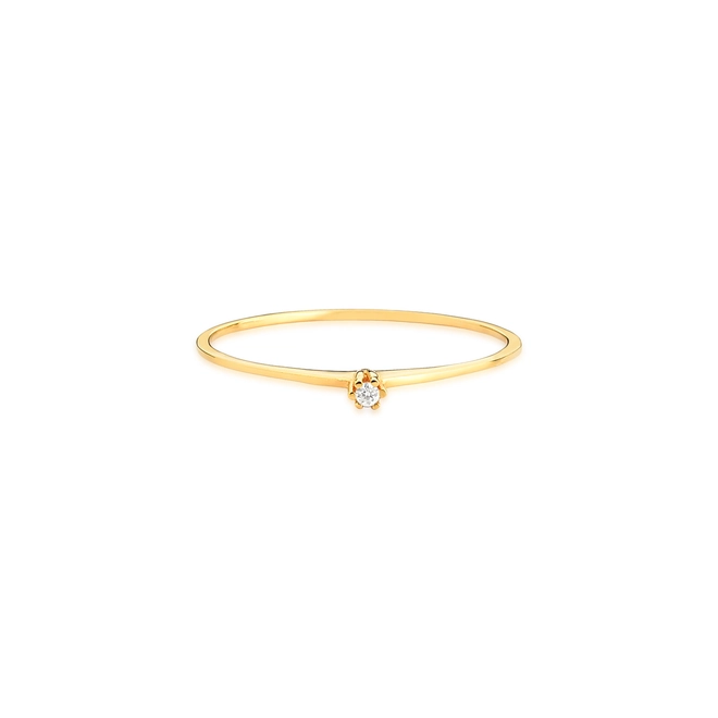 Anel Essentials Solitário em ouro 18k com 1pt de Diamante 2
