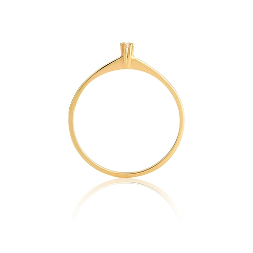 Anel Essentials Solitário em ouro 18k com 1pt de Diamante