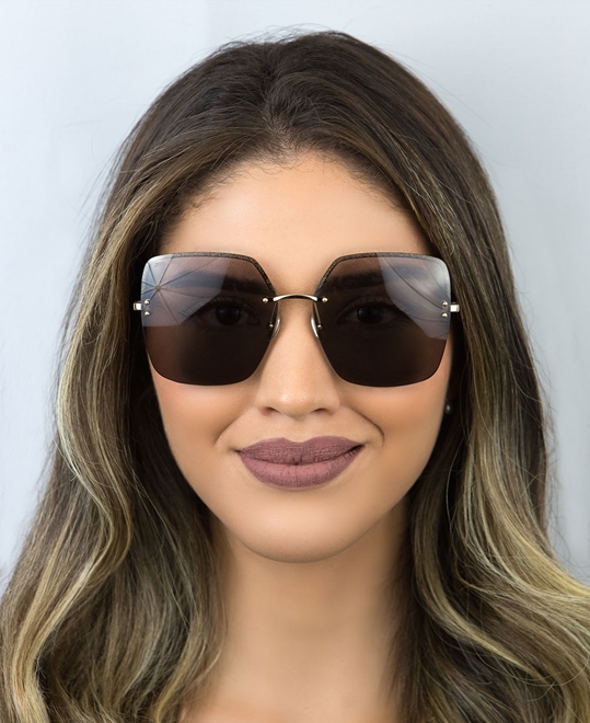 ÓCULOS DE SOL JIMMY CHOO METAL DOURADOTAVI/S 2F7 609O ÓCULOS DE SOL