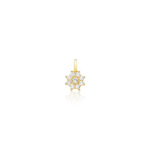 Pingente Soleil ouro 18k sol com 9,2pts de Diamantes