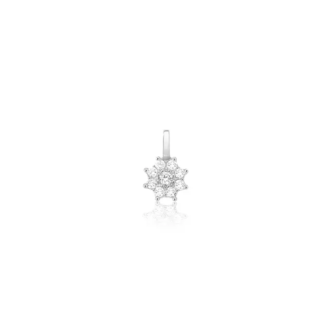 Pingente Soleil ouro branco 18k sol com 9,2pts de Diamantes 1