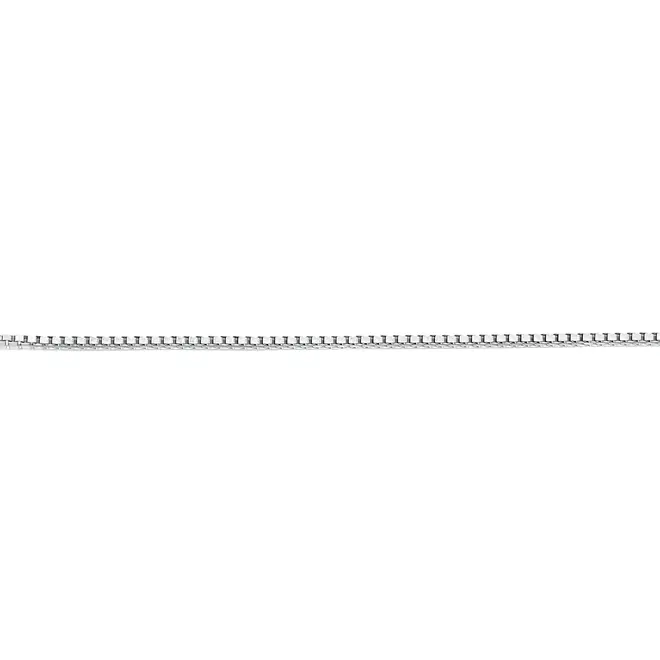 Corrente malha Veneziana ouro branco 18k polida 45CM 2