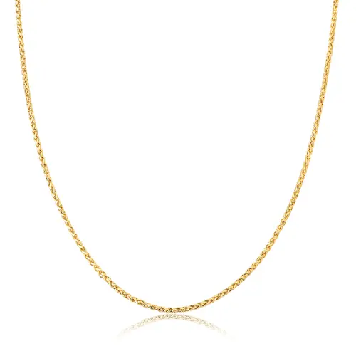 Corrente malha Palmeira ouro 18k polida 40CM