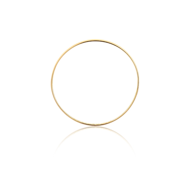 Aliança I Love You reta abaulada ouro 18k polida 1,3MM 2