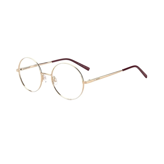 Óculos de Grau M Missoni MMI 0022 Y3R 5239 Metal Dourado com detalhe Branco 1