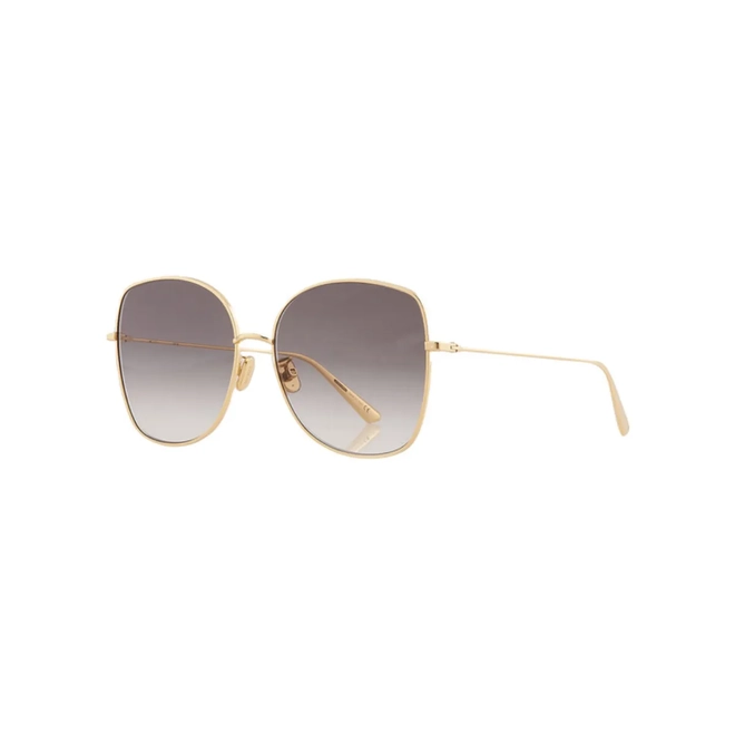 Óculos de Sol Christian Dior DiorStellaire BU CD40004U_5930B Metal Dourado com lentes na cor Fumê Degradê 1