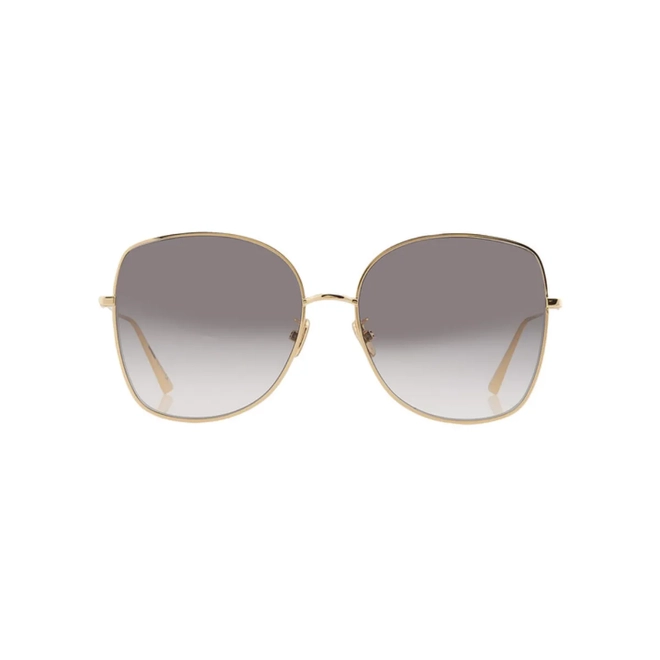 Óculos de Sol Christian Dior DiorStellaire BU CD40004U_5930B Metal Dourado com lentes na cor Fumê Degradê 2