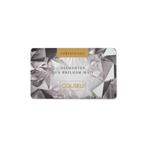 Brinco Pavês Adore argola click ouro 18k meio aro com Diamantes
