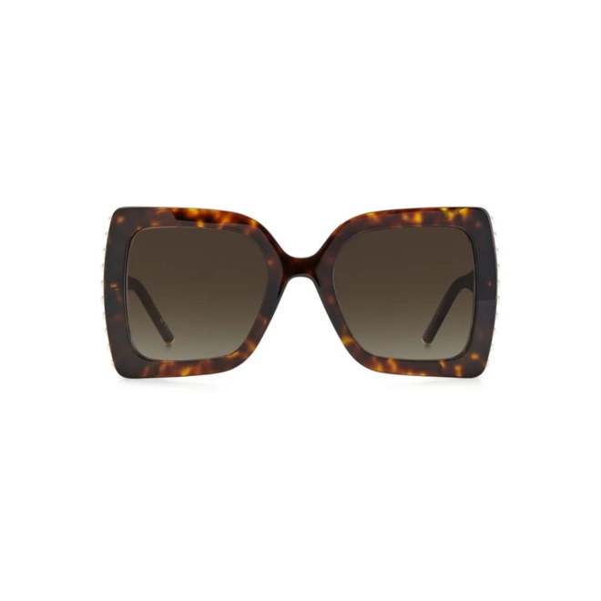 Óculos de Sol Carolina Herrera CH 0001/S 086 55HA S Acetato Marrom Mesclado com lentes na cor Marrom Degradê 2