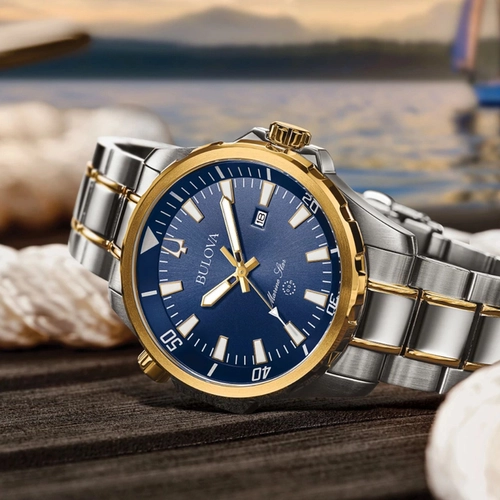 Relógio Bulova Marine Star Masculino - 98B384N Bicolor