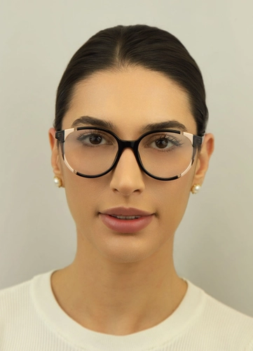 Óculos de Grau Carolina Herrera CH 0067 KDX 5217 R Acetato Preto e Bege