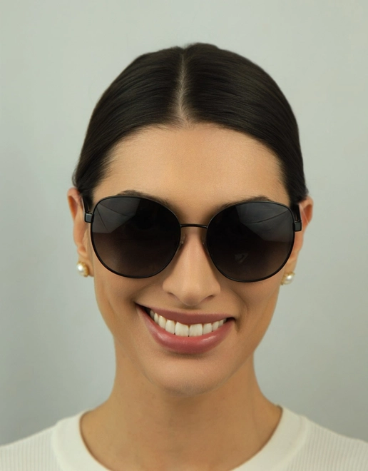 Óculos de Sol Ralph 0RA4131 90038G57 Metal Preto com lentes na cor Fumê Degrade 3