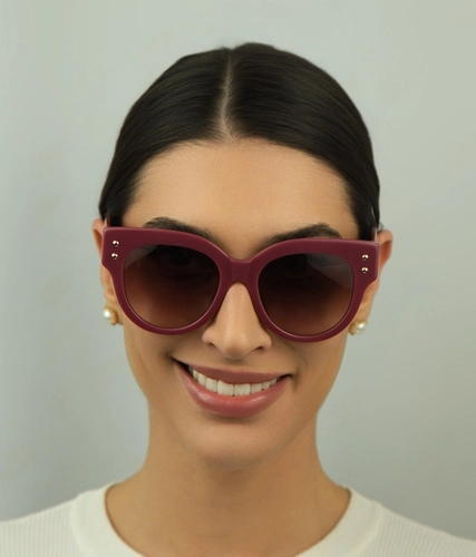 Óculos de Sol Carolina Herrera CH 0008/S G3I 523X Acetato Rosa com lentes na cor Rosa Degradê