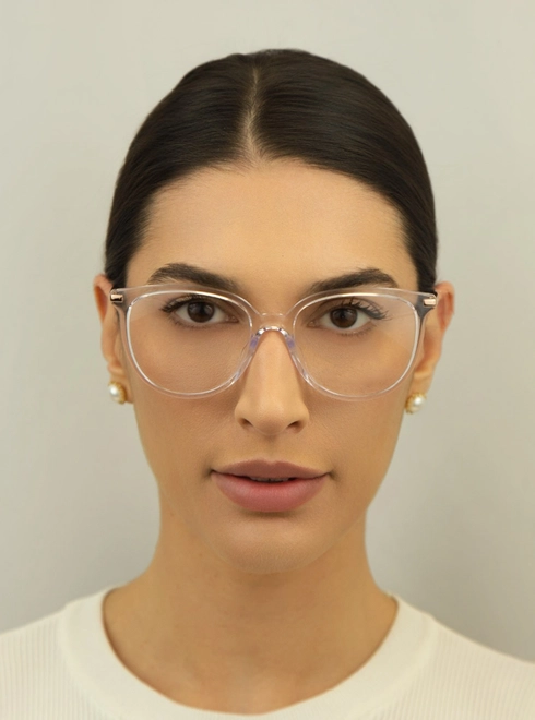 Óculos de Grau Michael Kors 0MK4106U 3255 54 Acetato Transparente 3