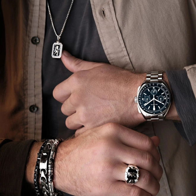 Relógio Bulova Archive Series Lunar Pilot Cronógrafo Masculino - 96K111 2